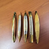Ручка-скоба золото в ассортименте 9,5см (10/80)